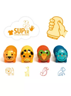 Djeco Design by Stamps for little ones - Safari animals