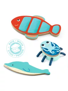   Djeco Design by Gyurmaformázó készlet Tengeri teremtményeim - Myseacreatures