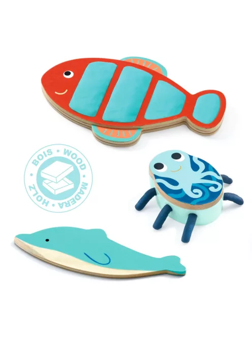 Djeco Design by Gyurmaformázó készlet Tengeri teremtményeim - Myseacreatures