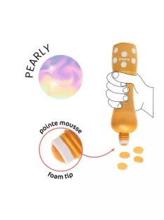   Djeco Marok filc készlet 4 gyöngyház színben Pontozó színezés - Large dot markers