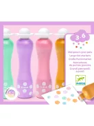 Djeco Marok filc készlet 4 gyöngyház színben Pontozó színezés - Large dot markers