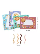 Djeco Kollázs műhely Bolyhos barátok gyapjúval és tépőzárral - Wool and Velcro Fluffy friends!