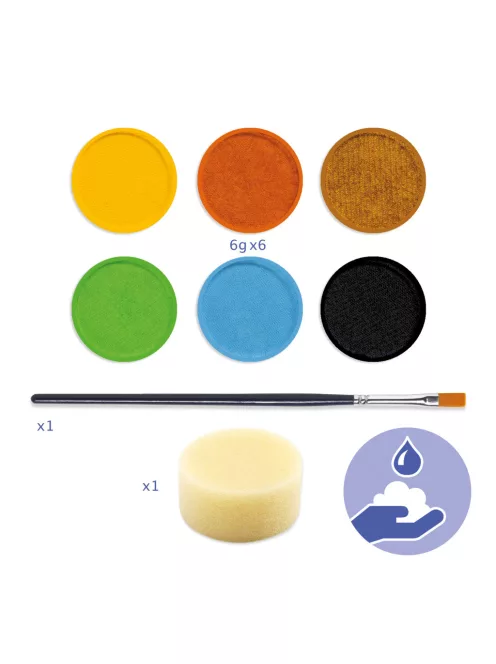 Djeco Design by Arcfesték Természet - Palette 6 colours Nature