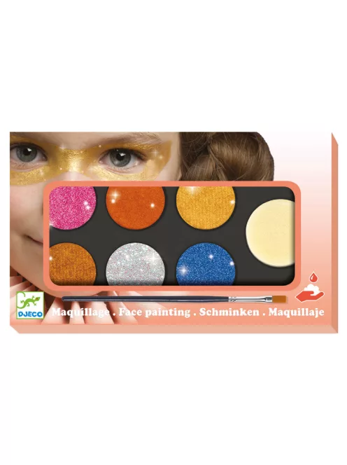 Djeco Design by Arcfesték 6 színű metál fényű - Palette 6 colours Metallic