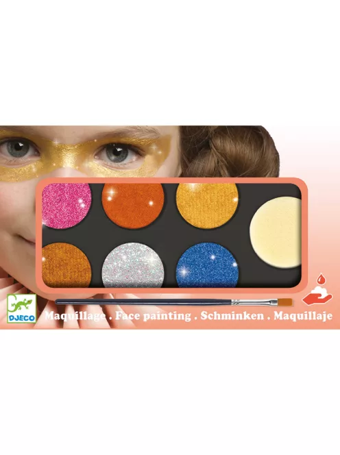 Djeco Design by Arcfesték 6 színű metál fényű - Palette 6 colours Metallic