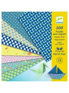 Djeco Design by Origami 100 lapos készlet Nyár 10 x10 grafikával - Natsu