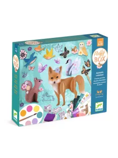   Djeco Kreatív műhely 6 technika 1 dobozban Bájos bolyhos - Fluffy box