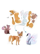 Djeco Kreatív műhely 6 technika 1 dobozban Bájos bolyhos - Fluffy box