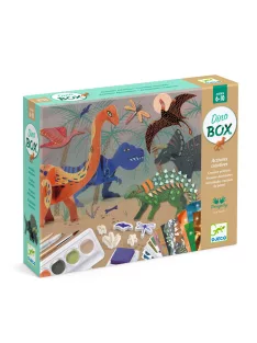   Djeco Kreatív műhely, 6 technika 1 dobozban - Dinoszauruszok világa 