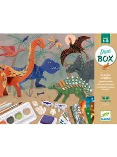   Djeco Kreatív műhely, 6 technika 1 dobozban - Dinoszauruszok világa 