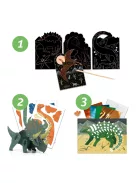 Djeco Kreatív műhely, 6 technika 1 dobozban - Dinoszauruszok világa 