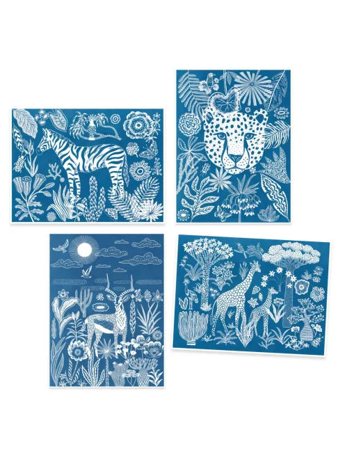 Djeco Design by Művészeti műhely Éjjel a szavannán - Night-time in the Savannah