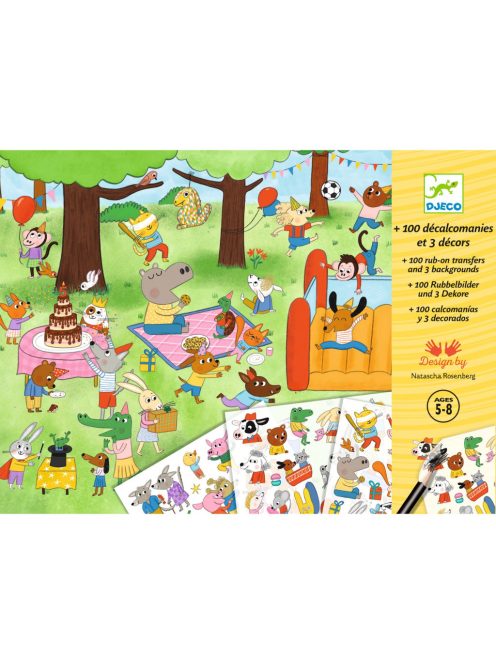 Djeco Satírozó képkészítés Kerti parti - Party time!