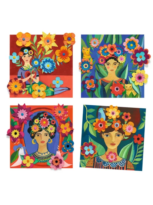 Djeco Design by Művészeti műhely Virágdíszben - Inspired by Frida Kahlo Coyoacán