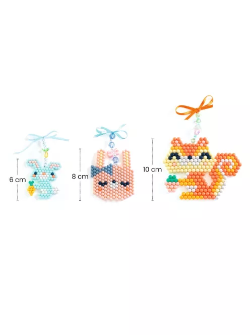 Djeco Artistic Aqua Vizes gyöngykirakó készlet Bundás barátok - Furry friends