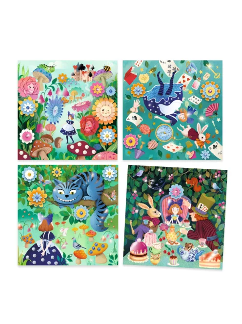 Djeco Művészeti műhely Meseillusztráció Alíz Csodaországban - In Wonderland