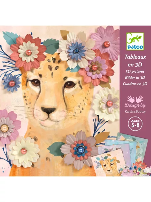 Djeco Design by Művészeti műhely Állatok virágokkal - Floral wreaths