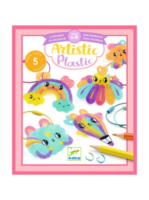 Djeco Magic plastic - Cuki kulcstartó díszek