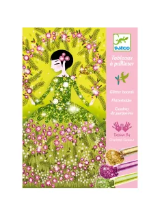   Djeco Csillámkép készítő - Csillogó ruhák - Glitter dresses