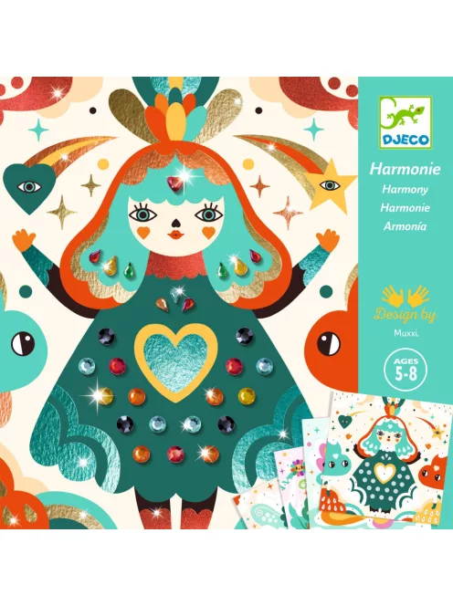 Djeco Design by Fémfóliás színezés Harmónia - Harmony