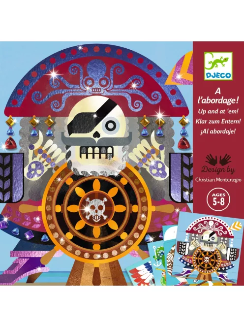 Djeco Design by Fémfóliás színezés Kalóztámadás - Up and at 'em!