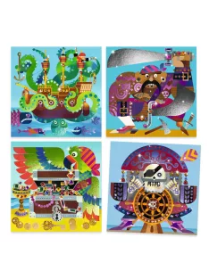   Djeco Design by Fémfóliás színezés Kalóztámadás - Up and at 'em!