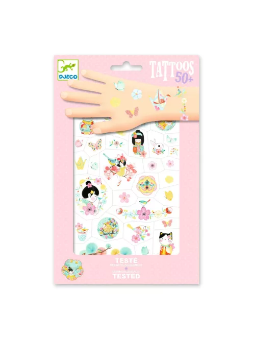 Djeco Tetováló matricák Cseresznyevirágzás - Sakura