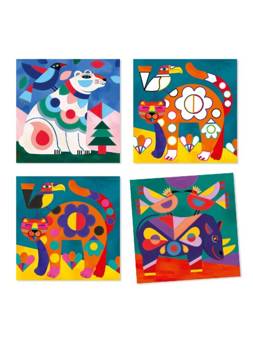 Djeco Művészeti műhely, Vidám állatfigurák