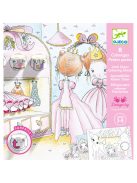 Djeco Design by Meglepetés színezők Pupi kis ajtói - Pupi's little doors