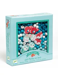   Djeco Fagyöngyök Erdei állatkák - Wooden beads small animals