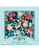 Djeco Fagyöngyök Erdei állatkák - Wooden beads small animals