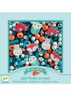   Djeco Fagyöngyök Erdei állatkák - Wooden beads small animals