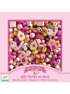 Djeco Fagyöngyök Madarak - Wooden beads bird