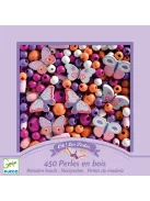 Djeco Fagyöngyök Pillangók - Wooden beads buterflies