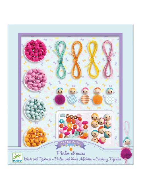Djeco Gyöngyfűzés Fagyöngyök és figurák - Beads and figurines