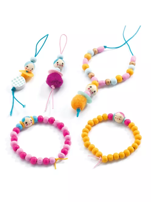 Djeco Gyöngyfűzés Fagyöngyök és figurák - Beads and figurines