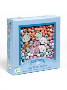 Djeco Fagyöngyök - Szivárvány - Wooden beads, Rainbow
