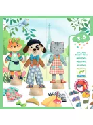 Djeco Design by Papírbaba öltöztető Stílusosan Párizsban - Bonjour Paris