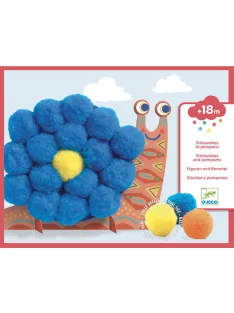 Djeco Pompom képkészítő, Óriás pompom állatok
