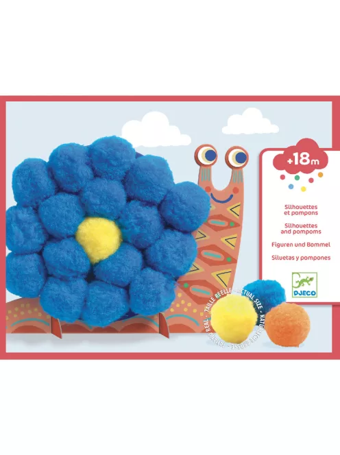 Djeco Pompom képkészítő, Óriás pompom állatok