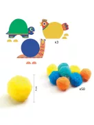 Djeco Pompom képkészítő, Óriás pompom állatok
