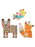 Djeco Design by Kollázs műhely Mackó róka madárka - 3 giant animals