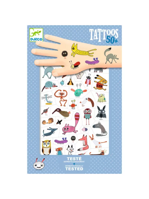 Djeco Tetováló matricák Cukik és viccesek - Little critters