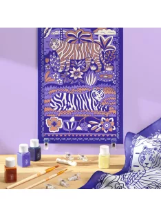   AGA Műterem 10 Selyem festés Tigrisek - Atelier 10 Silk Painting