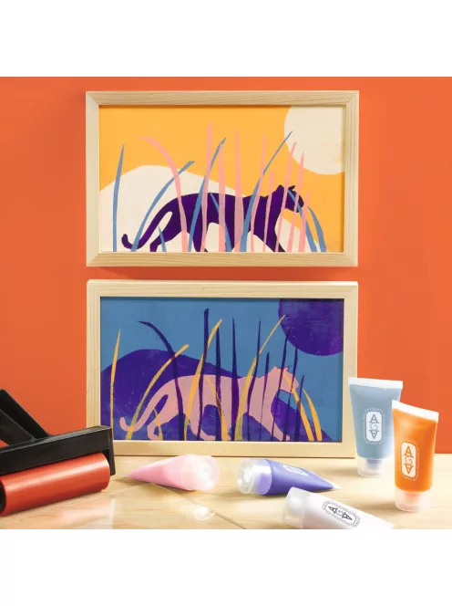 AGA Műterem 47 Gélnyomtatás Éjjel és nappal - Atelier 47 Gel Printing