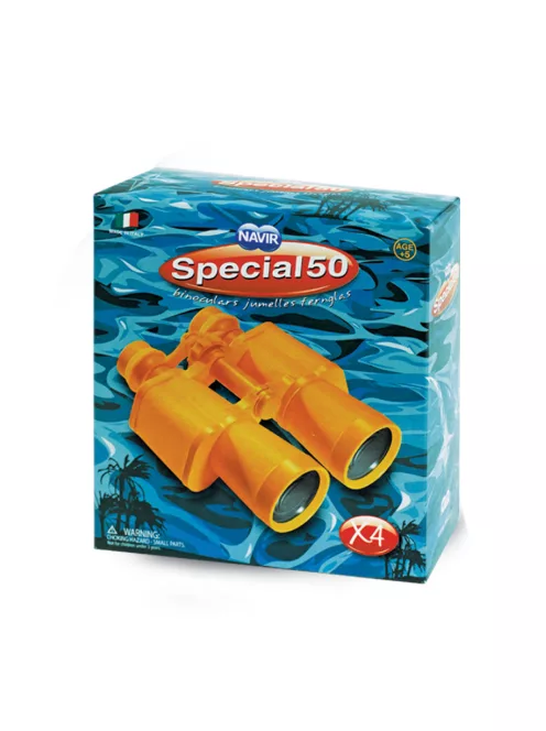 Navir Kétcsövű sárga gyerektávcső tartozékokkal - Special 50 Yellow Binocular with Case