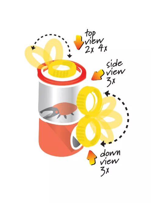 Navir Három nézőszögű bogárvizsgáló - Triple Bug Viewer 3 way