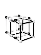 ZomeTool Tudományos modellező készlet - ZomeTool fekete-fehérben Design 3