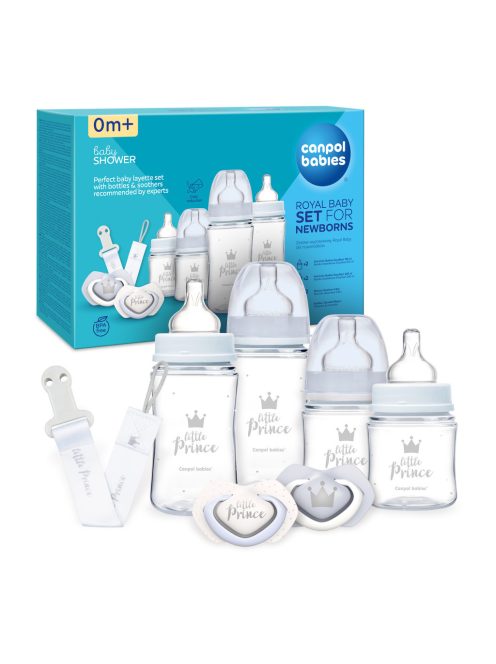 Canpol babies Ajándékszett újszülötteknek, ROYAL BABY - kék