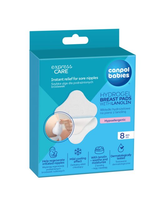 Canpol babies Hidrogél mellnyugtató párnák lanolinnal, 8db